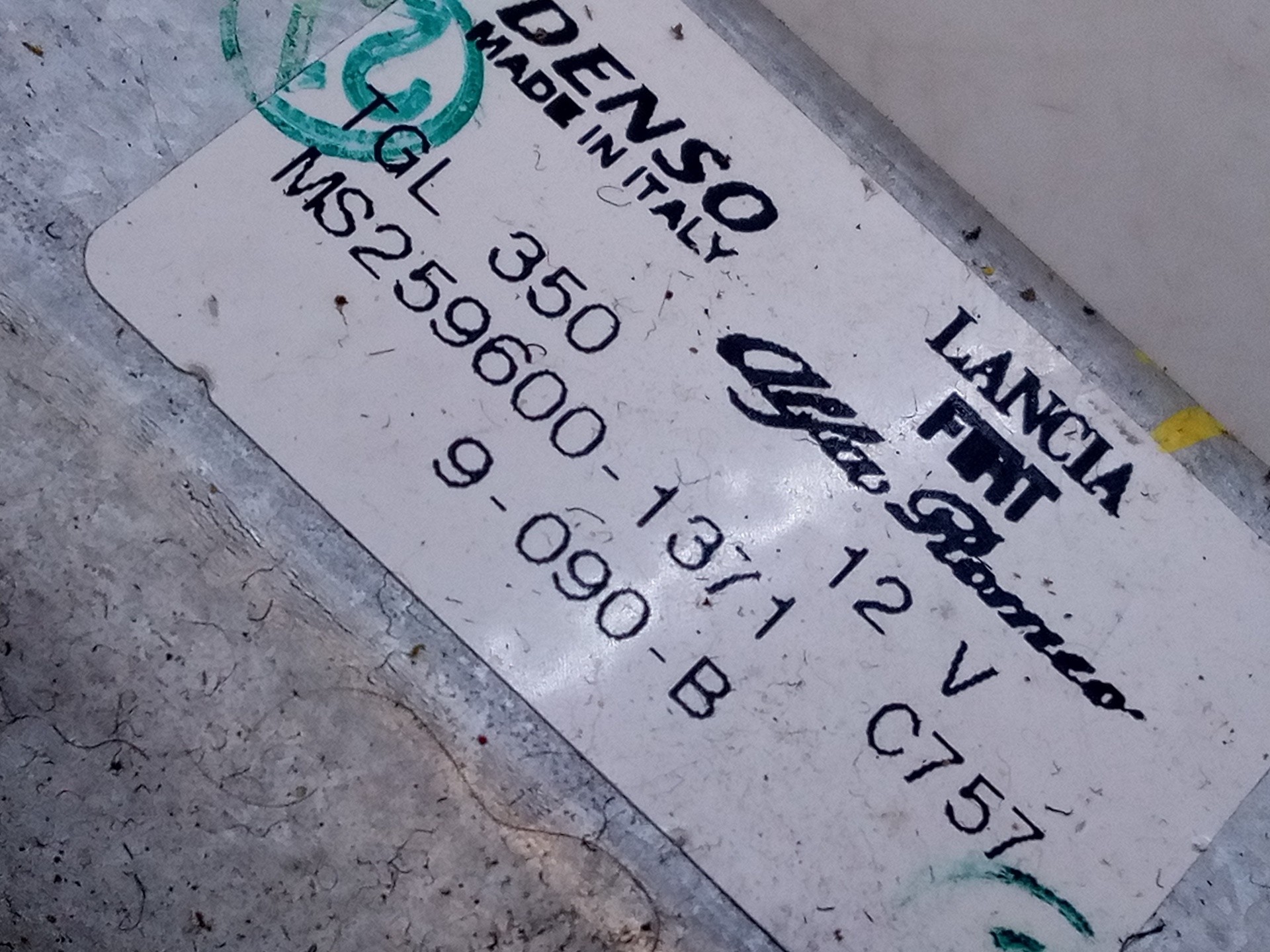 MOTOR LIMPIA TRASERO FIAT NUOVA 500 (150) MS2596001371 / E2-B2-55-1 MS2596001371E2B2551 - Vista 2