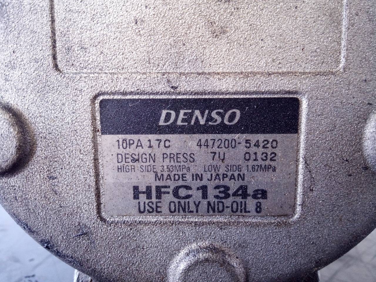COMPRESOR AIRE ACONDICIONADO JAGUAR DAIMLER 4472005420 / P3-A1-19-3 / HFC134A 4472005420P3A1193HFC134A - Vista 2