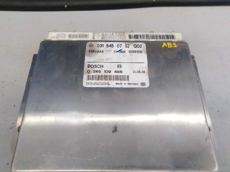 MODULO ELECTRONICO MERCEDES-BENZ CLASE E (W210) BERLINA DIESEL 0265109498 / E3-A1-23-2 / 0315450732Q02 0265109498E3A12320315450732Q02