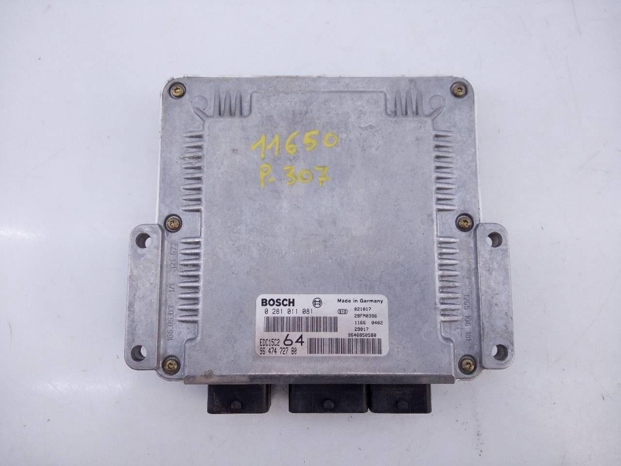 CENTRALITA MOTOR UCE PEUGEOT 307 BREAK / SW (S1) 9647472780 / E3-B2-30-1 / 0281011081 9647472780E3B23010281011081