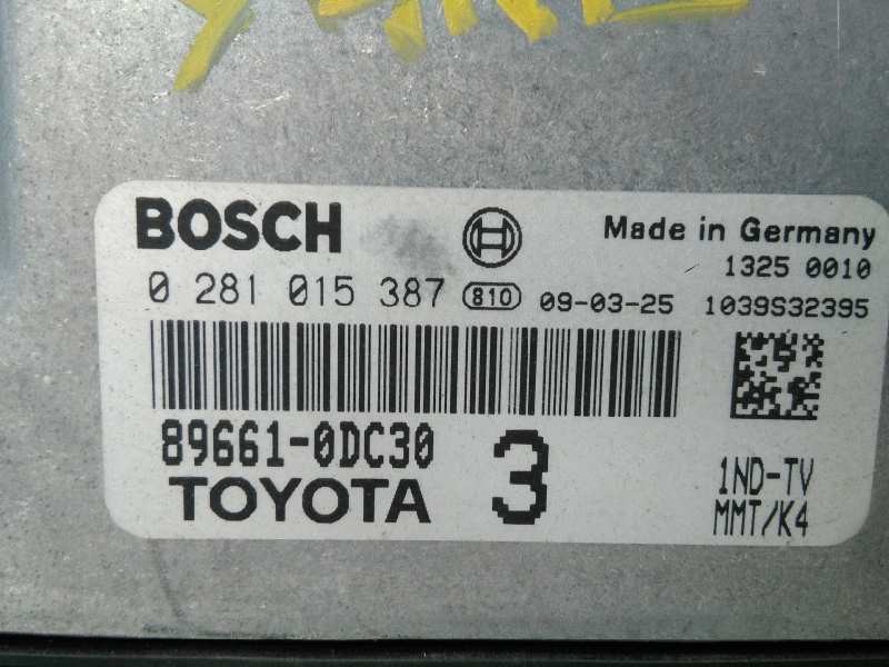 CENTRALITA MOTOR UCE TOYOTA YARIS 896610DC30 / E3-B2-13-2 / 0281015387 896610DC30E3B21320281015387 - Vista 3