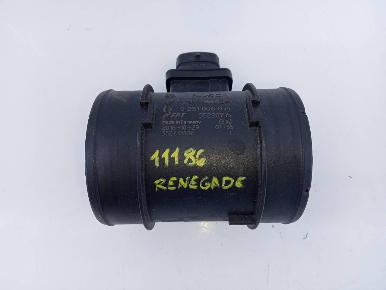 CAUDALIMETRO JEEP RENEGADE 55220715 / E3-B6-22-5 / 0281006054 55220715E3B62250281006054