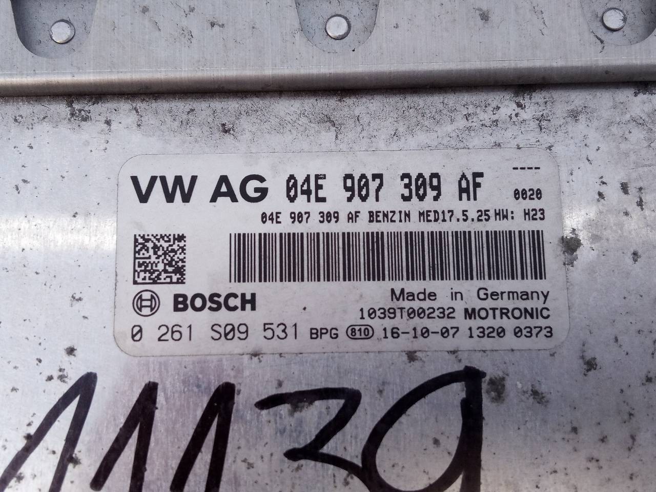 CENTRALITA MOTOR UCE SEAT IBIZA SC (6P5) 04E907309AF / E2-A1-23-2 04E907309AFE2A1232 - Vista 3
