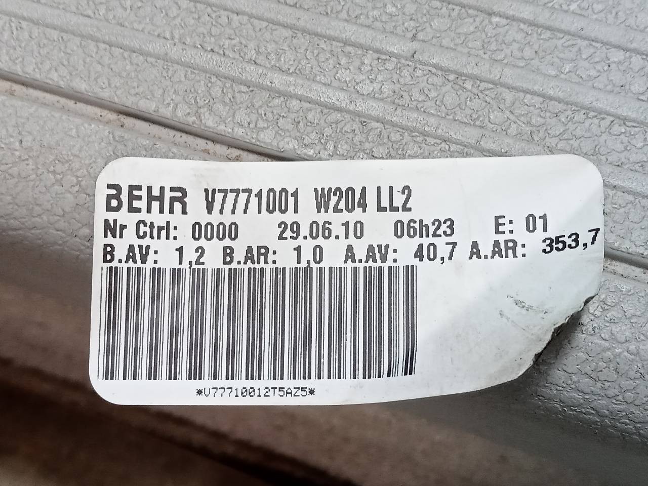 VENTILADOR CALEFACCION MERCEDES-BENZ CLASE C (W204) LIM. V7771001 / W204LL2 V7771001W204LL2 - Vista 2