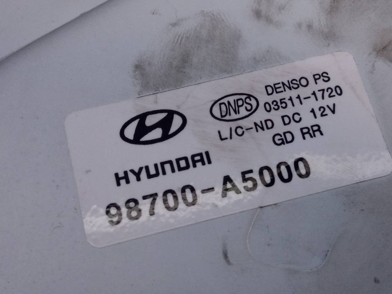 MOTOR LIMPIA TRASERO HYUNDAI I30 (GD) 98700A5000 / E2-B5-55-1 / 035111720 98700A5000E2B5551035111720 - Vista 3