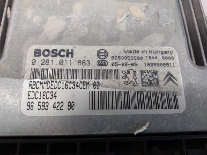 CENTRALITA MOTOR UCE PEUGEOT 307 BERLINA (S2) 9659342280 / E3-B2-55-3 / 0281011863 9659342280E3B25530281011863 - Vista 2