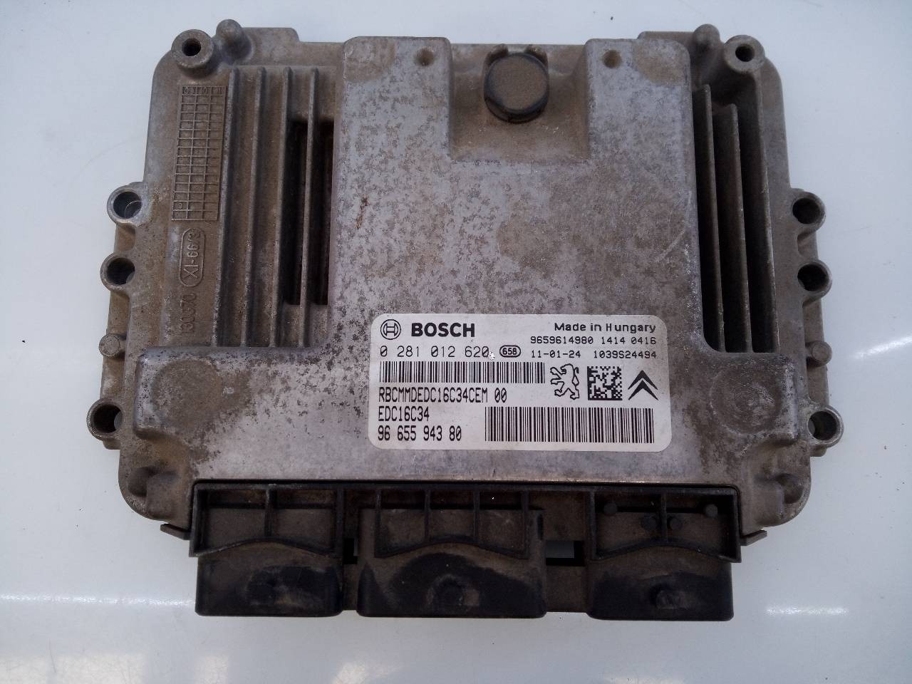 CENTRALITA MOTOR UCE CITROËN BERLINGO 0281012620 / E3-B2-49-2 / 9665594380 0281012620E3B24929665594380