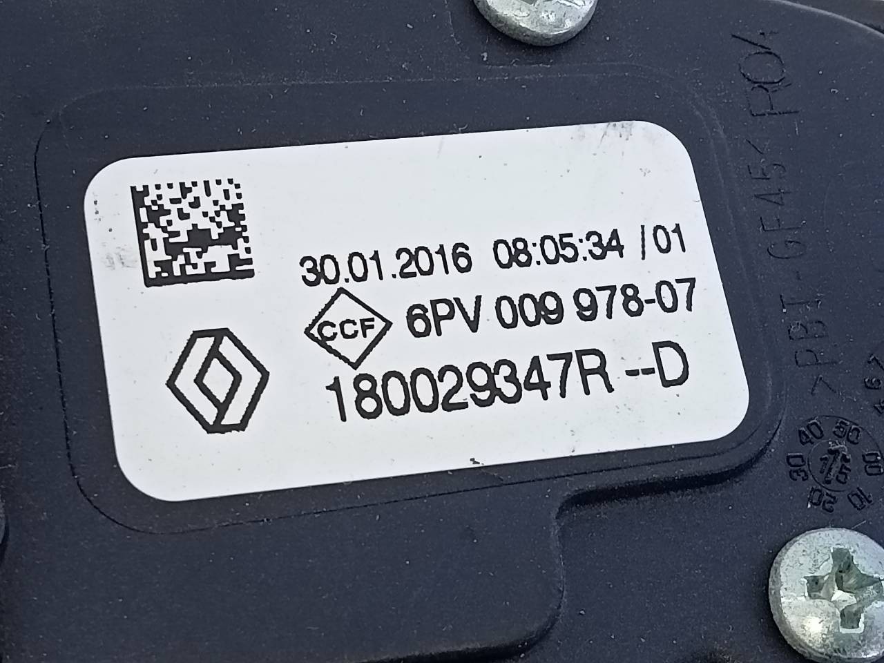 PEDAL ACELERADOR RENAULT CLIO IV 180029347R / E2-A1-44-7 / 6PV00997807 180029347RE2A14476PV00997807 - Vista 3