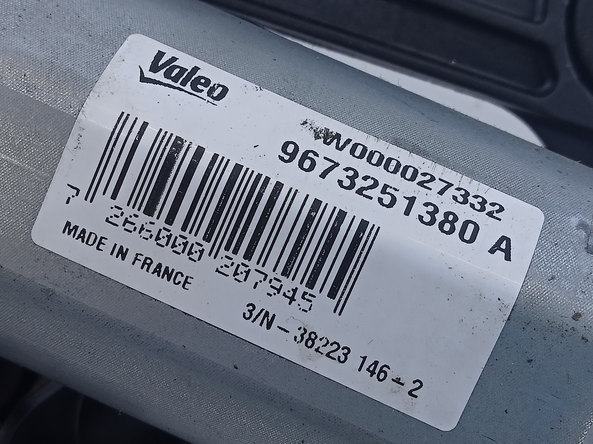 MOTOR LIMPIA TRASERO PEUGEOT 208 9673251380A / E1-A4-48-2 9673251380AE1A4482 - Vista 3