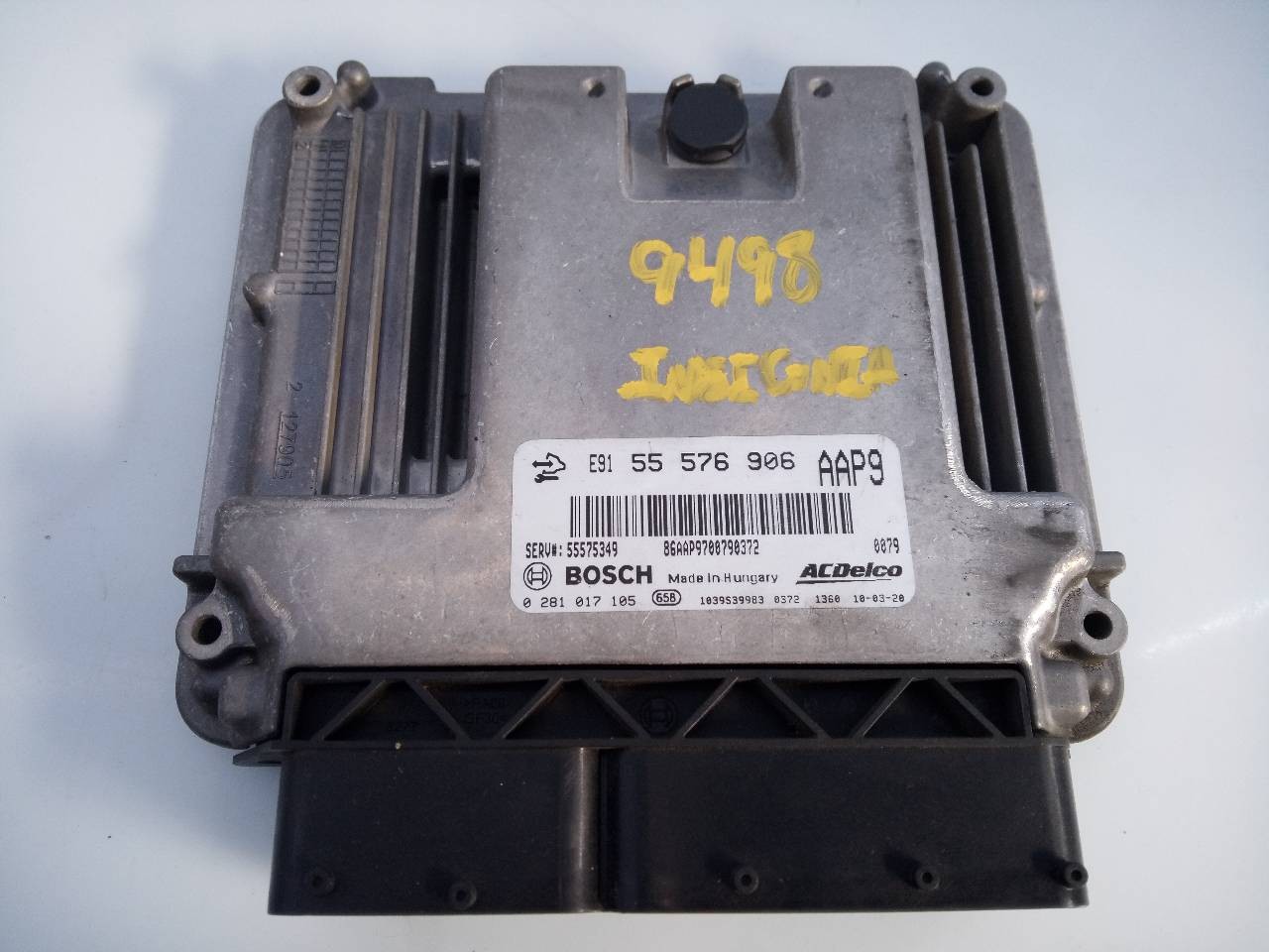 CENTRALITA MOTOR UCE OPEL INSIGNIA BERLINA 55576906 / E3-A5-29-3 / 0281017105 55576906E3A52930281017105