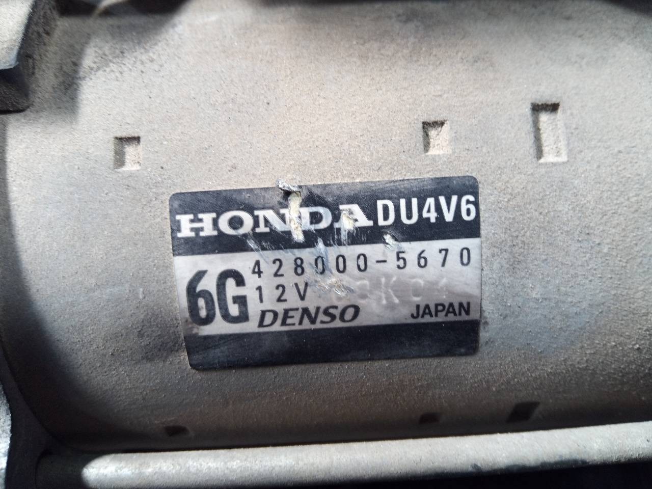 MOTOR ARRANQUE HONDA ACCORD BERLINA (CU) 4280005670 / P3-B7-12-2 4280005670P3B7122 - Vista 3