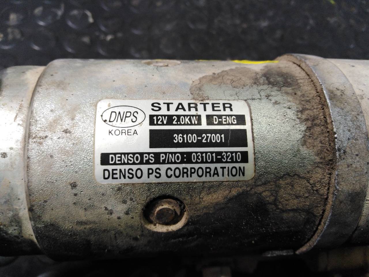MOTOR ARRANQUE HYUNDAI SANTA FE (SM) 3610027001 / P3-B7-28-3 / 031013210 3610027001P3B7283031013210 - Vista 2
