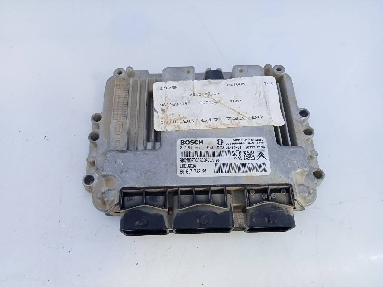 CENTRALITA MOTOR UCE CITROËN C4 BERLINA 9661773380 / E3-B2-46-1 / 0281011863 9661773380E3B24610281011863