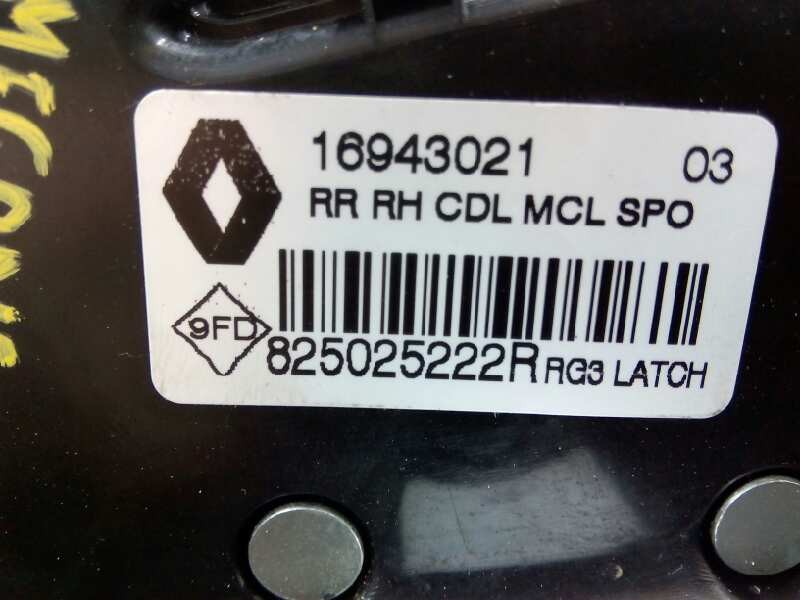 CERRADURA PUERTA TRASERA DERECHA RENAULT MEGANE IV BERLINA 5P 825025222R / E1-A1-4-1 825025222RE1A141 - Vista 2