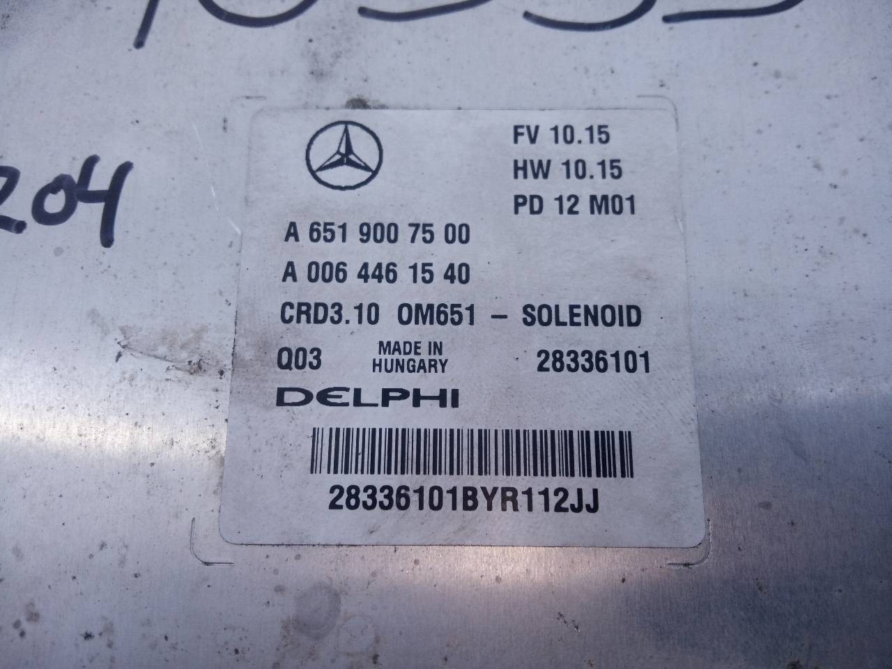 CENTRALITA MOTOR UCE MERCEDES-BENZ CLASE C (W204) LIM. A6519007500 / E3-A1-4-4 / A0064461540 A6519007500E3A144A0064461540 - Vista 2