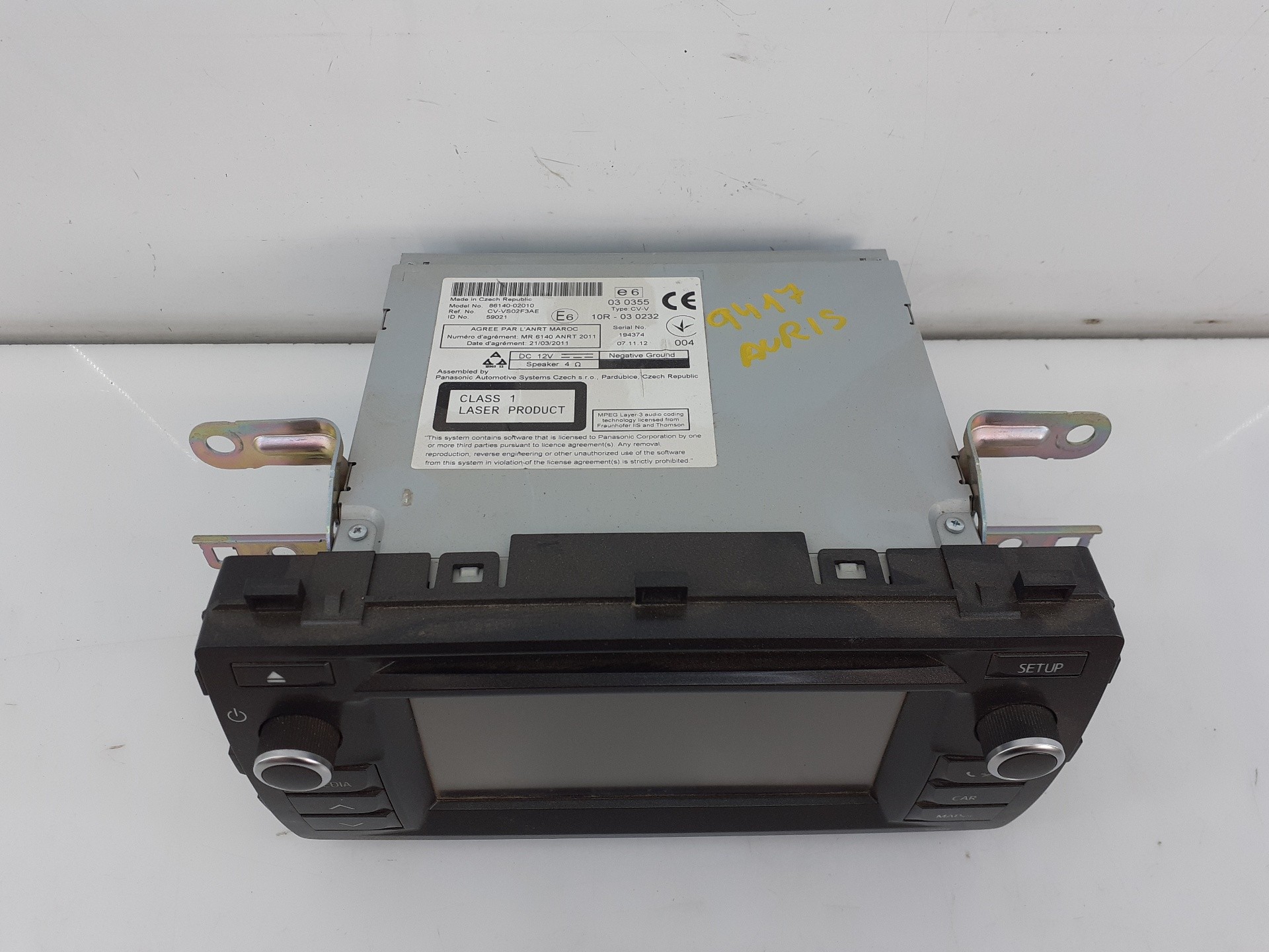 SISTEMA NAVEGACION GPS TOYOTA AURIS FA081155 / E3-B2-19-1 / 10R030232 FA081155E3B219110R030232 - Vista 2