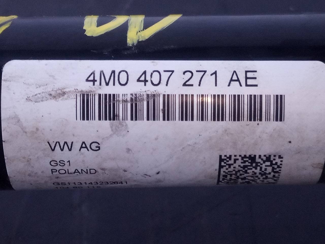 TRANSMISION DELANTERA DERECHA VOLKSWAGEN TOUAREG 4M0407271AE / P1-A6-33 4M0407271AEP1A633 - Vista 2
