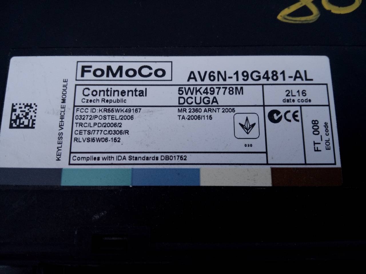 MODULO CONFORT FORD KUGA (CBS) AV6N19G481AL / E3-B3-23-1 / 5WK49778M AV6N19G481ALE3B32315WK49778M - Vista 2