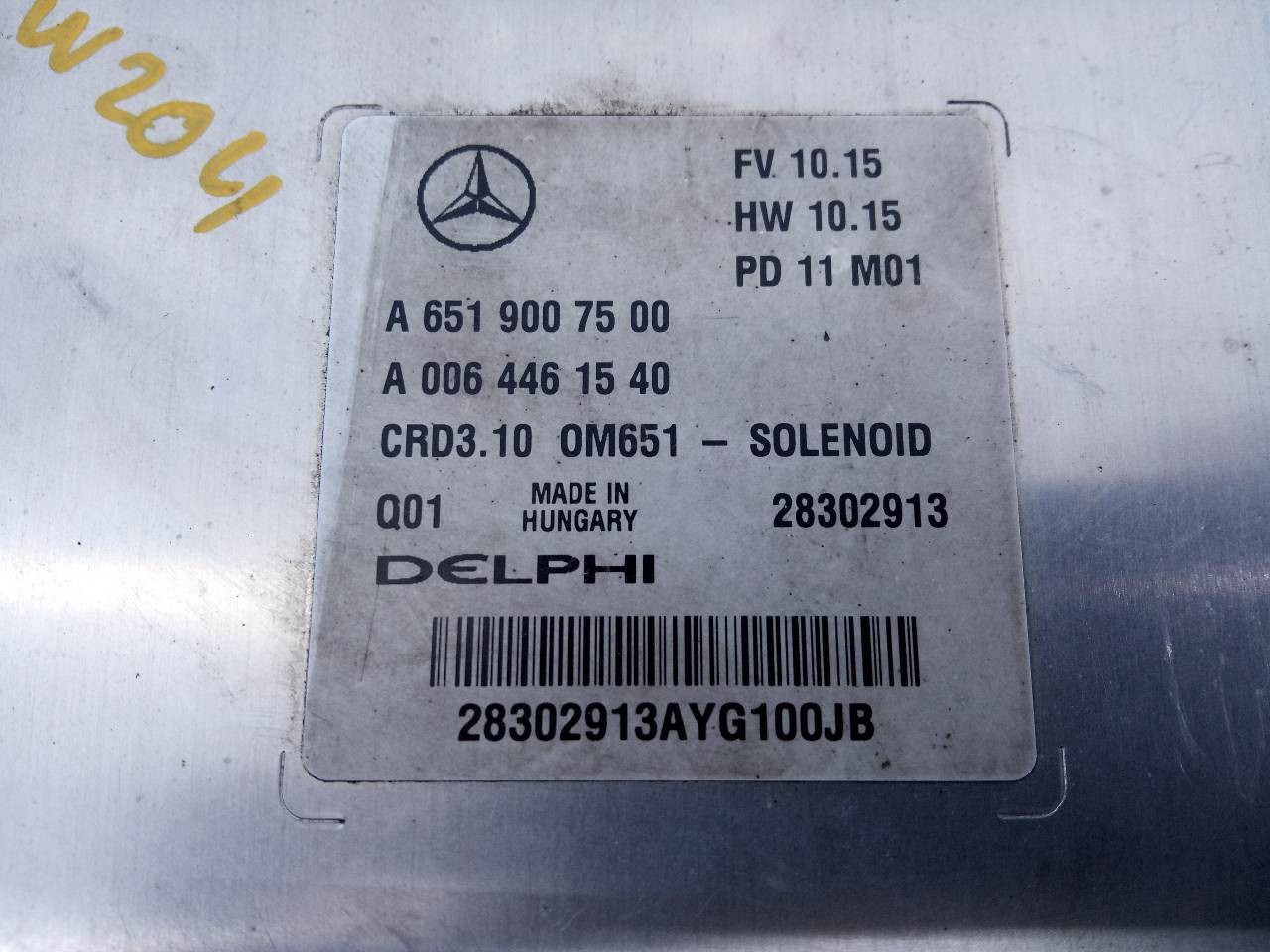 CENTRALITA MOTOR UCE MERCEDES-BENZ CLASE C (W204) LIM. A6519007500 / E3-A1-4-3 / A0064461540 A6519007500E3A143A0064461540 - Vista 3
