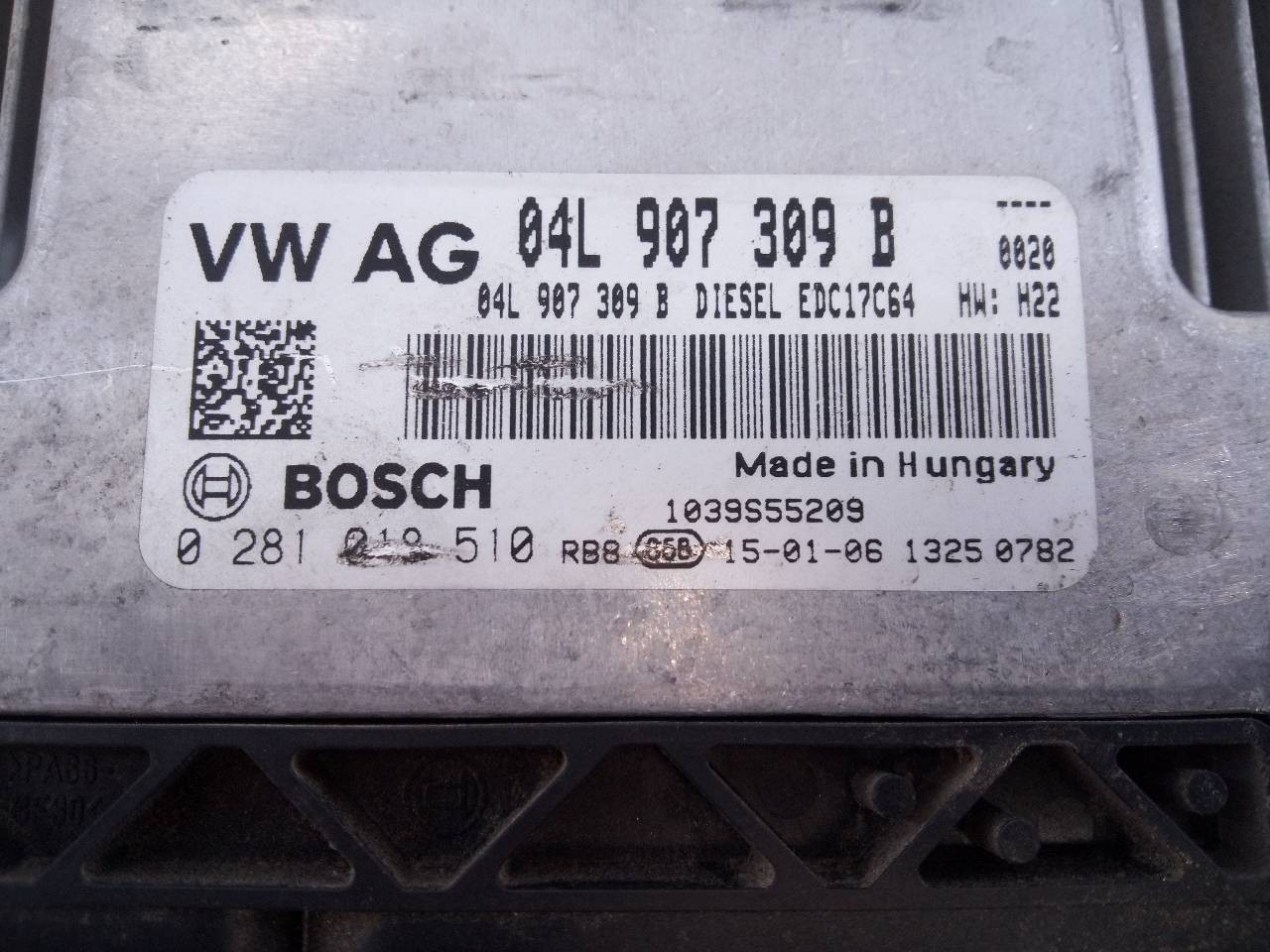 CENTRALITA MOTOR UCE SEAT LEON ST (5F8) 04L907309B / E2-A1-14-1 / 0281019510 04L907309BE2A11410281019510 - Vista 3