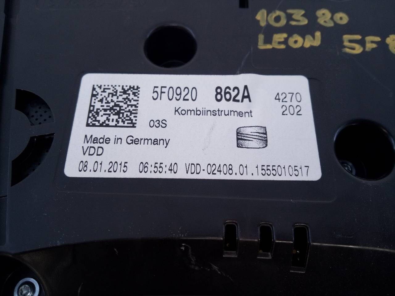 CUADRO INSTRUMENTOS SEAT LEON ST (5F8) 5F0920862A / E2-A1-13-1 5F0920862AE2A1131 - Vista 2