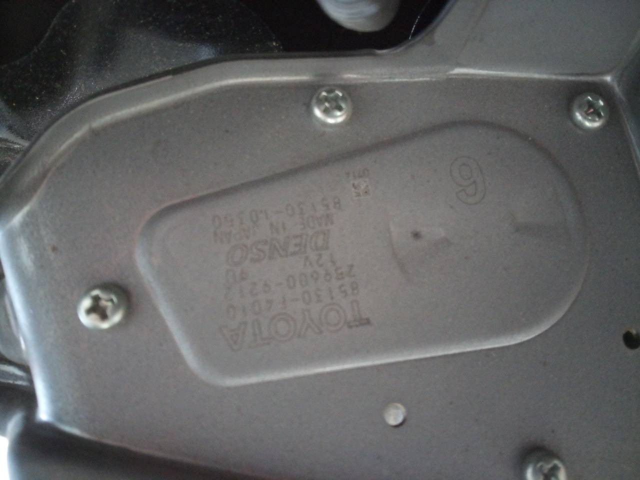 MOTOR LIMPIA TRASERO TOYOTA C-HR 85130F4010 85130F4010 - Vista 2