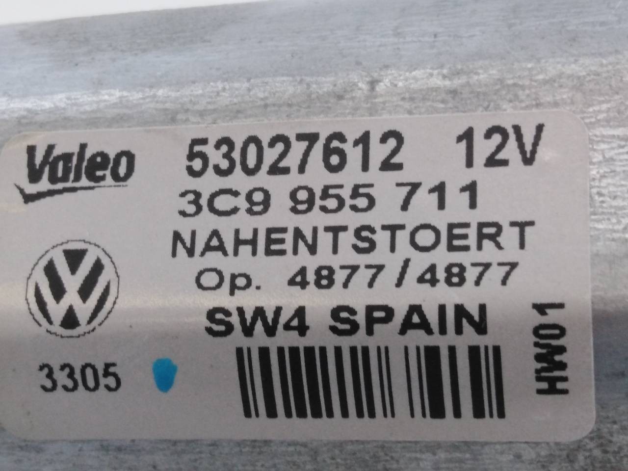 MOTOR LIMPIA TRASERO VOLKSWAGEN PASSAT VARIANT (3C5) 3C9955711 / E1-B6-4-2 3C9955711E1B642 - Vista 2
