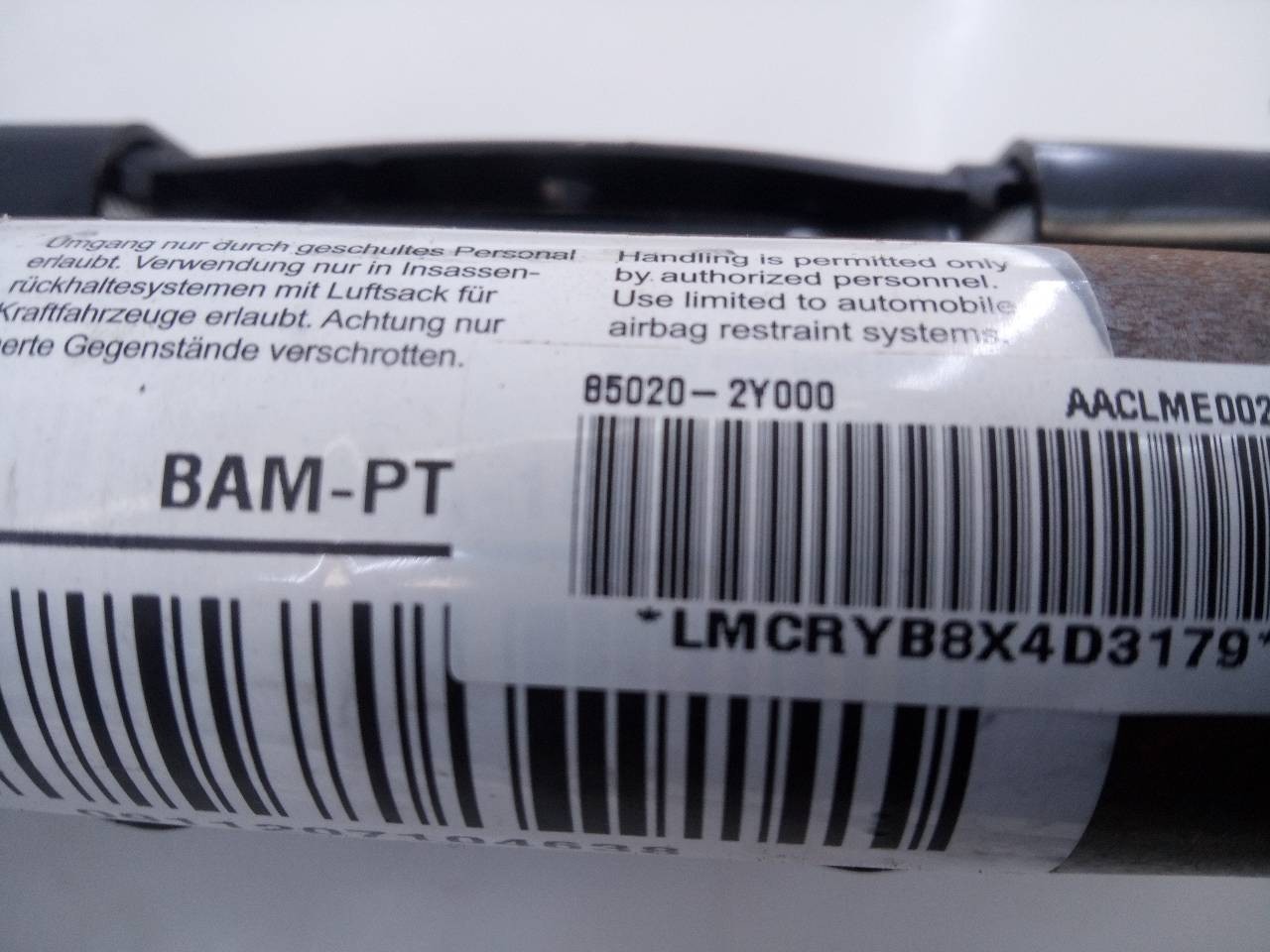 AIRBAG CORTINA DELANTERO DERECHO HYUNDAI IX35 850202Y000 / E2-B5-50-1 850202Y000E2B5501 - Vista 2