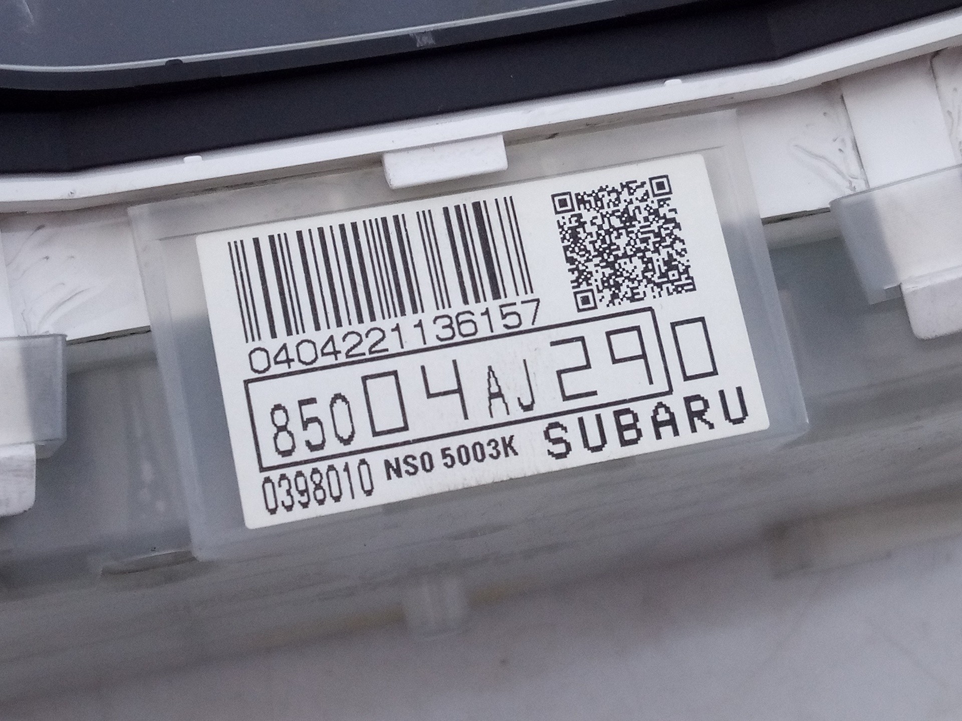 CUADRO INSTRUMENTOS SUBARU LEGACY KOMBI/OUTBACK B14 85004AJ290 / E3-B6-26-1 / 0398010 85004AJ290E3B62610398010 - Vista 2