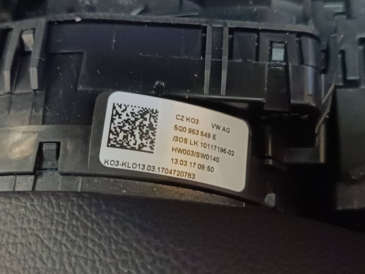 ANILLO AIRBAG VOLKSWAGEN TOURAN (5T1) 5Q0953549E 5Q0953549E