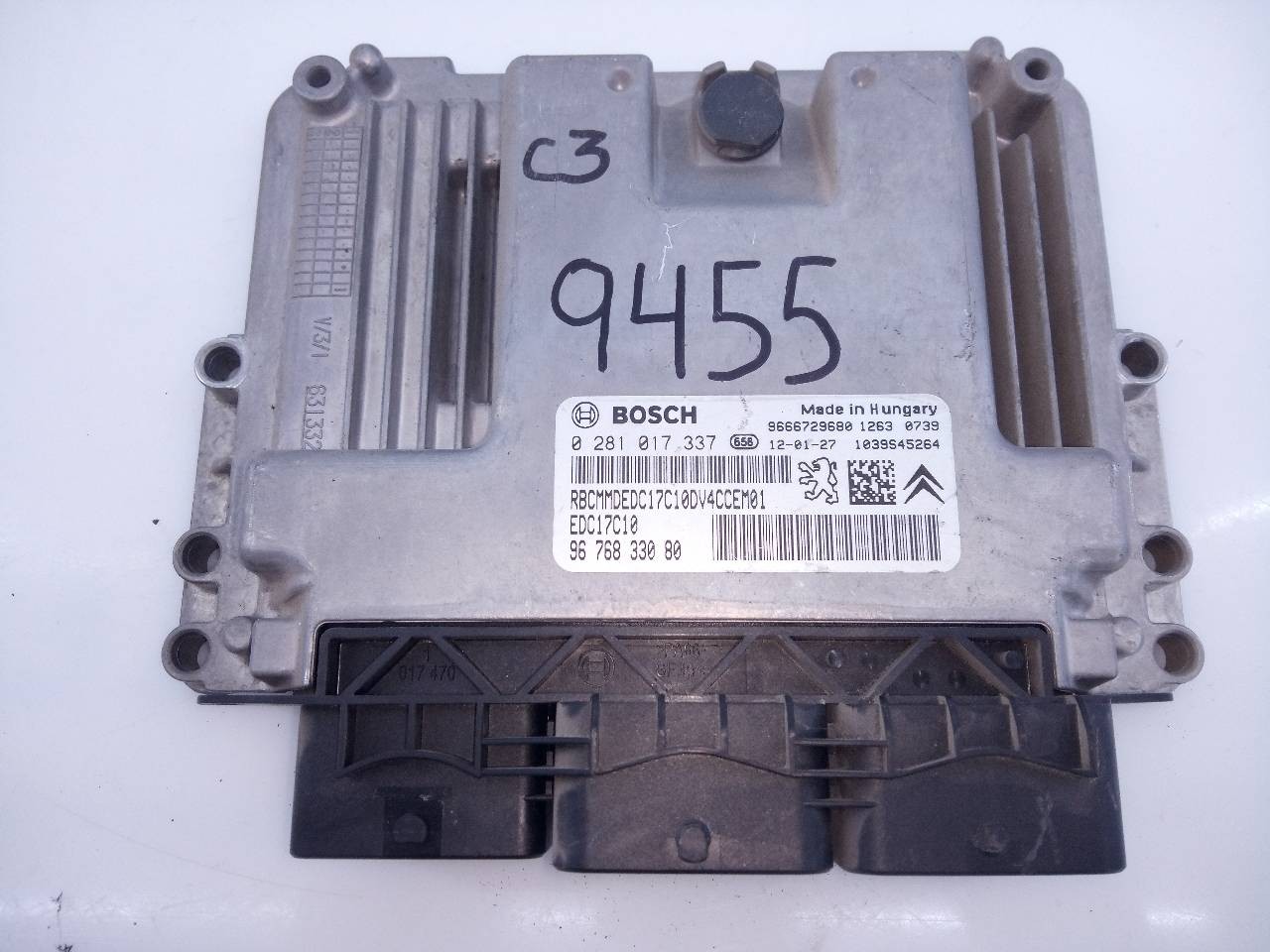 CENTRALITA MOTOR UCE CITROËN C3 9676833080 / E3-B2-44-3 / 0281017337 9676833080E3B24430281017337