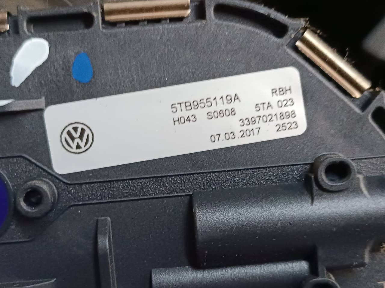 MOTOR LIMPIA DELANTERO VOLKSWAGEN TOURAN (5T1) 5TB955119A 5TB955119A