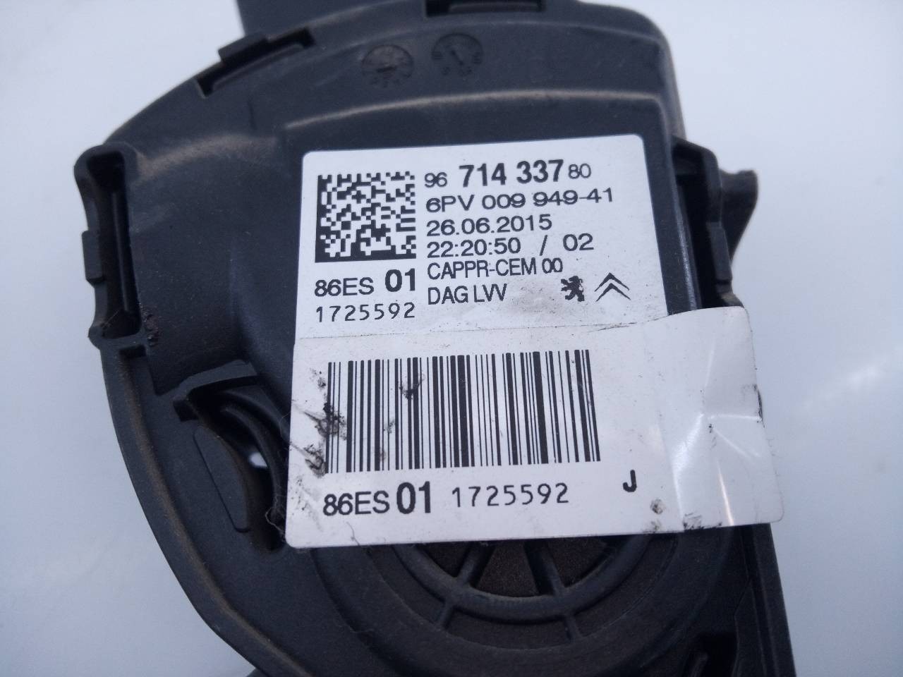 PEDAL ACELERADOR CITROËN C-ELYSÉE 9671433780 / E3-B2-33-2 / 6PV00994941 9671433780E3B23326PV00994941 - Vista 2