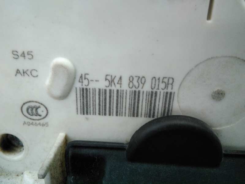 CERRADURA PUERTA TRASERA IZQUIERDA VOLKSWAGEN GOLF VII LIM. 5K4839015R / E1-B6-32-2 / 5N0837018E 5K4839015RE1B63225N0837018E - Vista 3