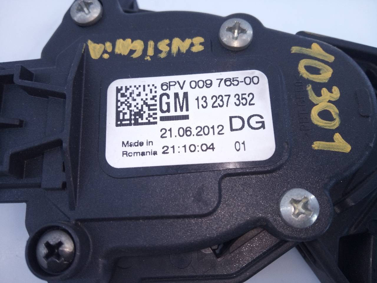 PEDAL ACELERADOR OPEL INSIGNIA BERLINA 13237352 / E3-A5-13-3 / 6PV00976500 13237352E3A51336PV00976500 - Vista 3
