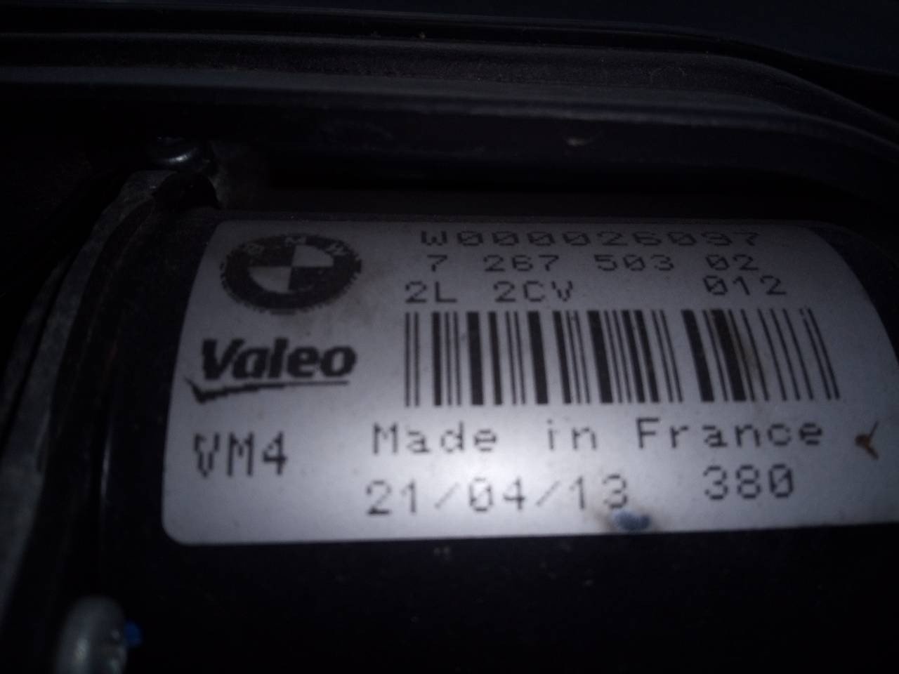 MOTOR LIMPIA DELANTERO BMW SERIE 3 TOURING (F31) 726750302 726750302 - Vista 2