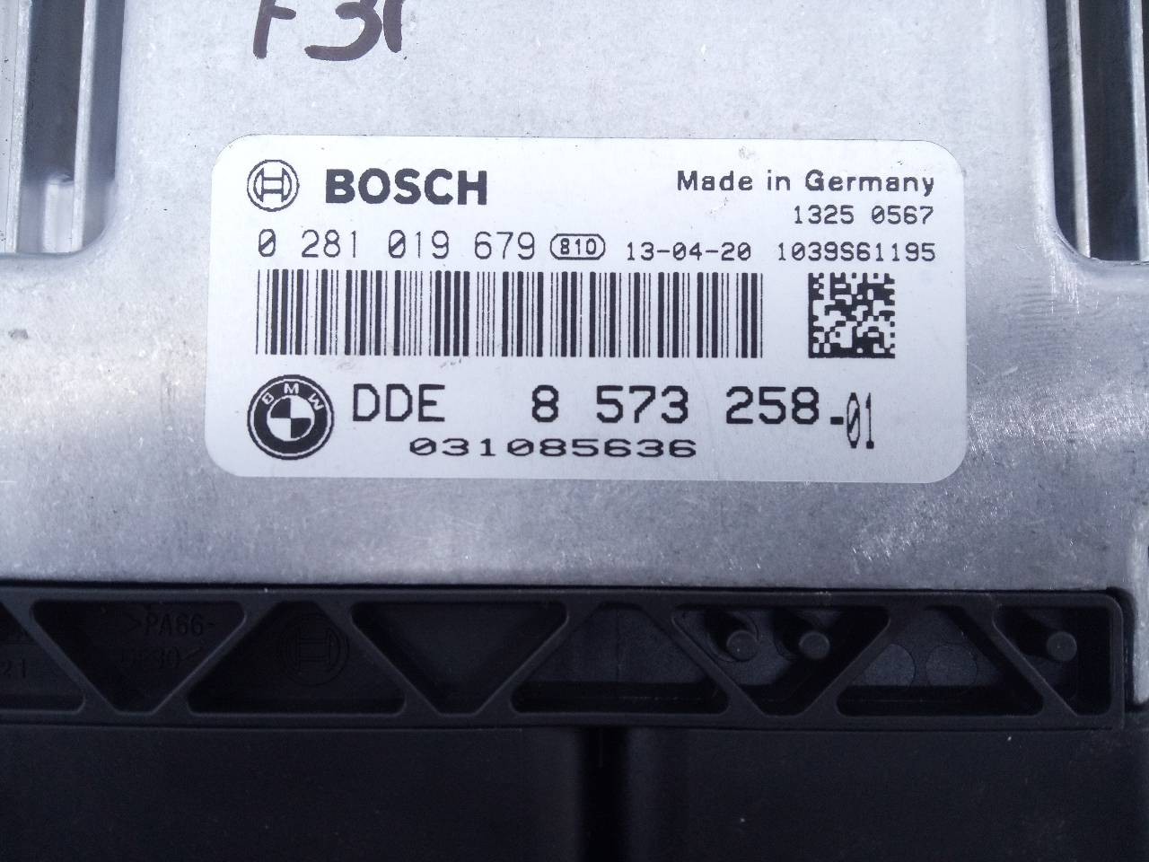 CENTRALITA MOTOR UCE BMW SERIE 3 TOURING (F31) 8573258 / E3-A2-23-2 / 0281019679 8573258E3A22320281019679 - Vista 2