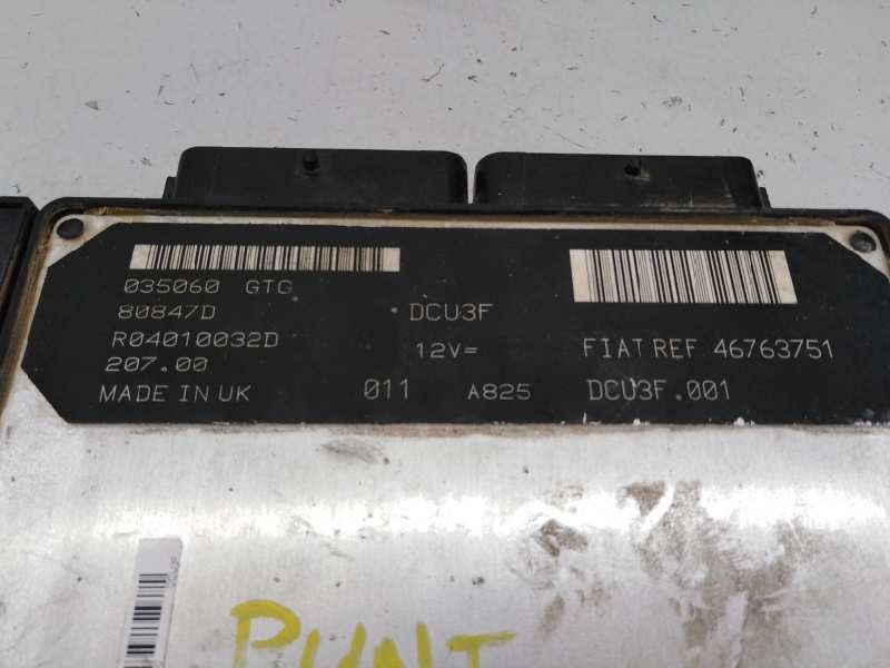 CENTRALITA MOTOR UCE FIAT PUNTO BERLINA (188) 46763751 / E3-A4-22-1 / R04010032D 46763751E3A4221R04010032D - Vista 2