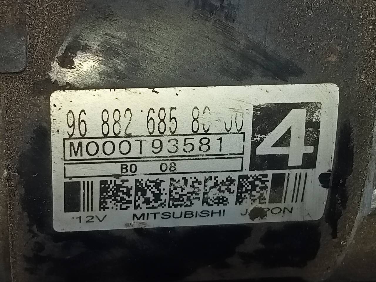 MOTOR ARRANQUE PEUGEOT 308 9688268580 / P3-B8-7-2 9688268580P3B872 - Vista 3