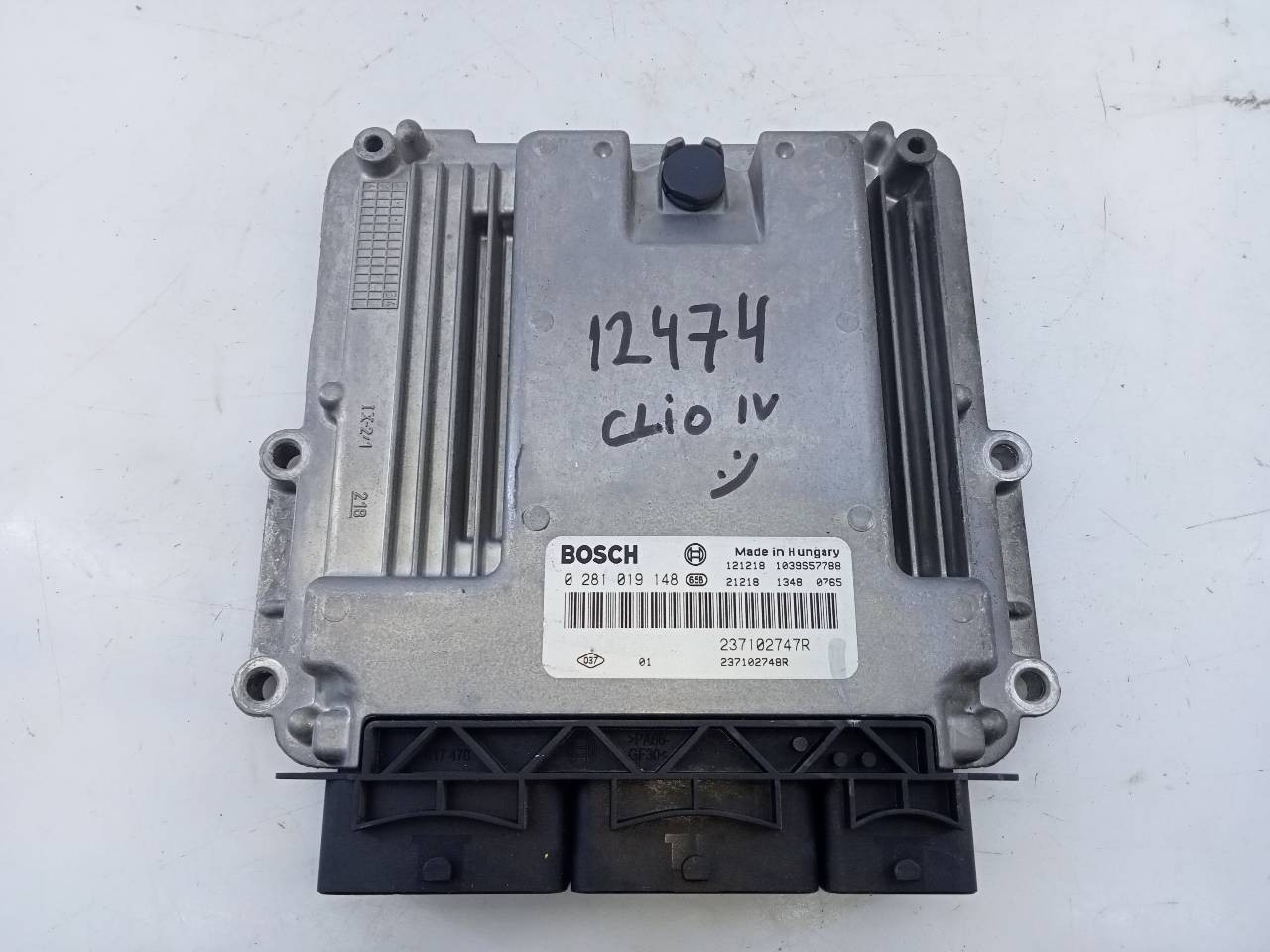 CENTRALITA MOTOR UCE RENAULT CLIO IV 237102747R / E2-A1-15-2 / 0281019148 237102747RE2A11520281019148