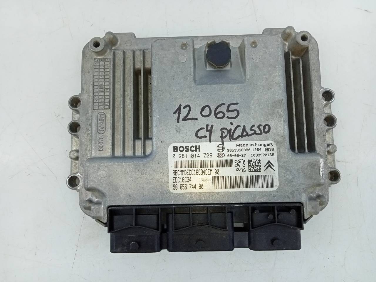 CENTRALITA MOTOR UCE CITROËN C4 PICASSO 9665674480 / E3-B2-25-3 / 0281014729 9665674480E3B22530281014729