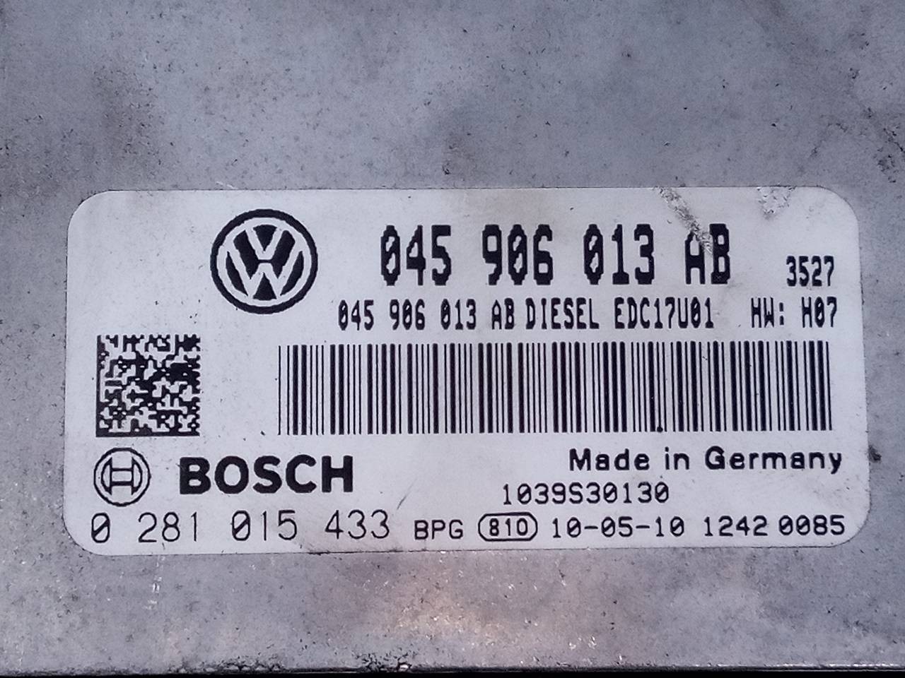 CENTRALITA MOTOR UCE SEAT IBIZA (6J5) 045906013AB / E2-A1-35-7 / 0281015433 045906013ABE2A13570281015433 - Vista 2