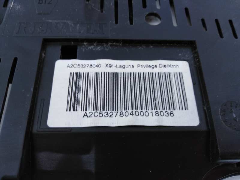 CUADRO INSTRUMENTOS RENAULT LAGUNA GRANDTOUR III 250450036R / E2-A1-43-1 / A2C53278040 250450036RE2A1431A2C53278040 - Vista 2