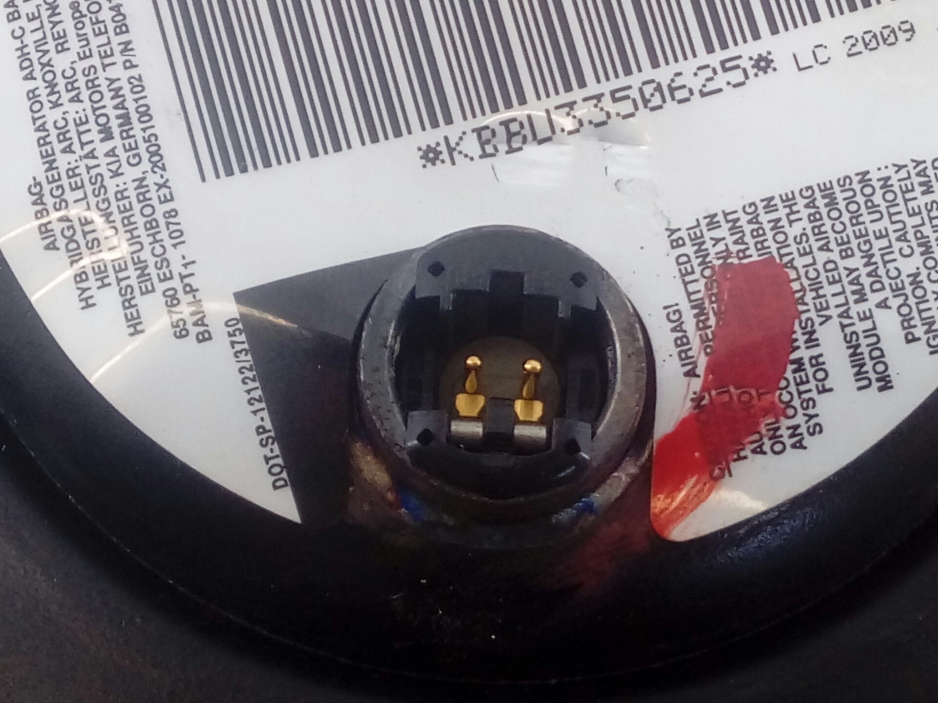 AIRBAG DELANTERO IZQUIERDO KIA CEE´D 569001H600 / E2-B5-8-1 / F1ADBY1MKF0108 569001H600E2B581F1ADBY1MKF0108 - Vista 2