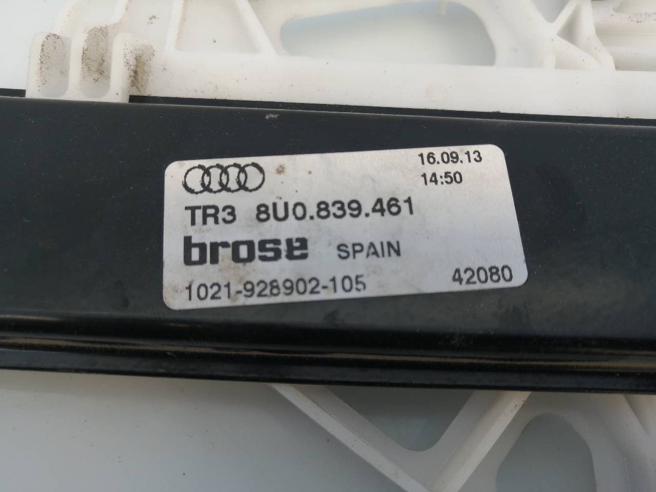 ELEVALUNAS TRASERO IZQUIERDO AUDI Q3 (8U) 8U0839461 / E1-B6-27-1 8U0839461E1B6271 - Vista 3
