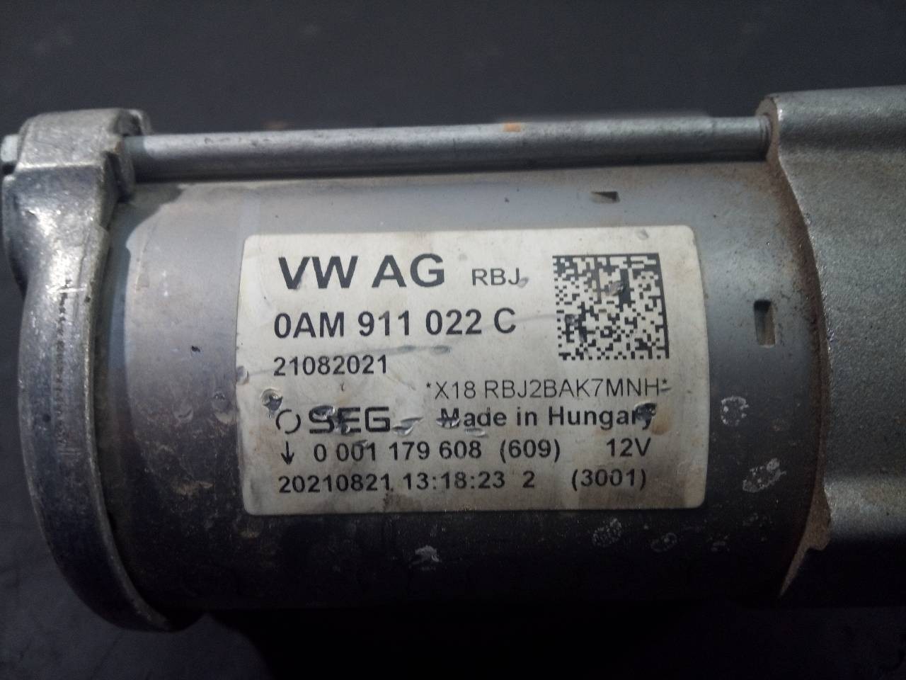 MOTOR ARRANQUE SEAT IBIZA (KJ1) 0AM911022C / P3-A7-7-2 / 0001179608 0AM911022CP3A7720001179608 - Vista 3