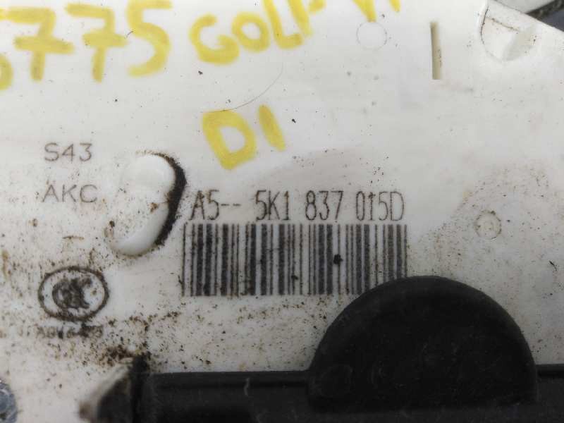 CERRADURA PUERTA DELANTERA IZQUIERDA VOLKSWAGEN GOLF VI (5K1) 5K1837015D / E1-B6-28-2 5K1837015DE1B6282 - Vista 3