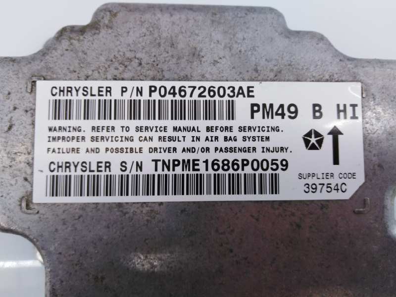 CENTRALITA AIRBAG DODGE CALIBER P04672603AE / E3-B6-2-2 / 1686P0059 P04672603AEE3B6221686P0059 - Vista 2