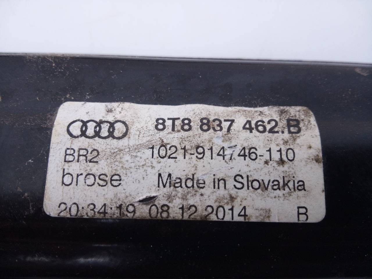 ELEVALUNAS DELANTERO DERECHO AUDI A5 SPORTBACK (8T) 8T8837462B / E1-A5-42-1 / 1021914746110 8T8837462BE1A54211021914746110 - Vista 2