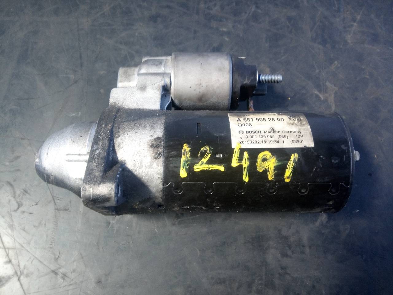 MOTOR ARRANQUE MERCEDES-BENZ CLASE E (W212) LIM. A6519062800 / P3-A7-4-3 / 0001139065 A6519062800P3A7430001139065